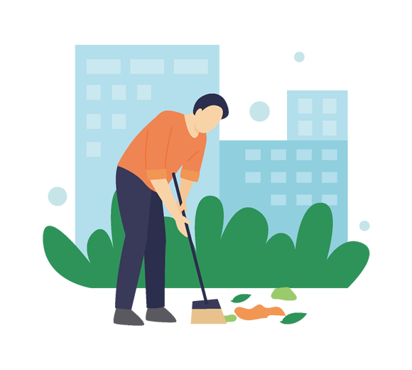 清掃活動の様子